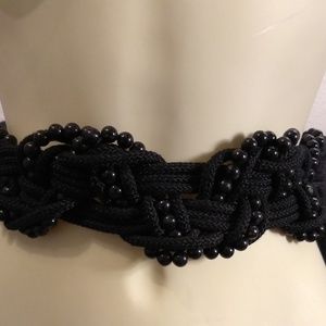Black Beaded Belt